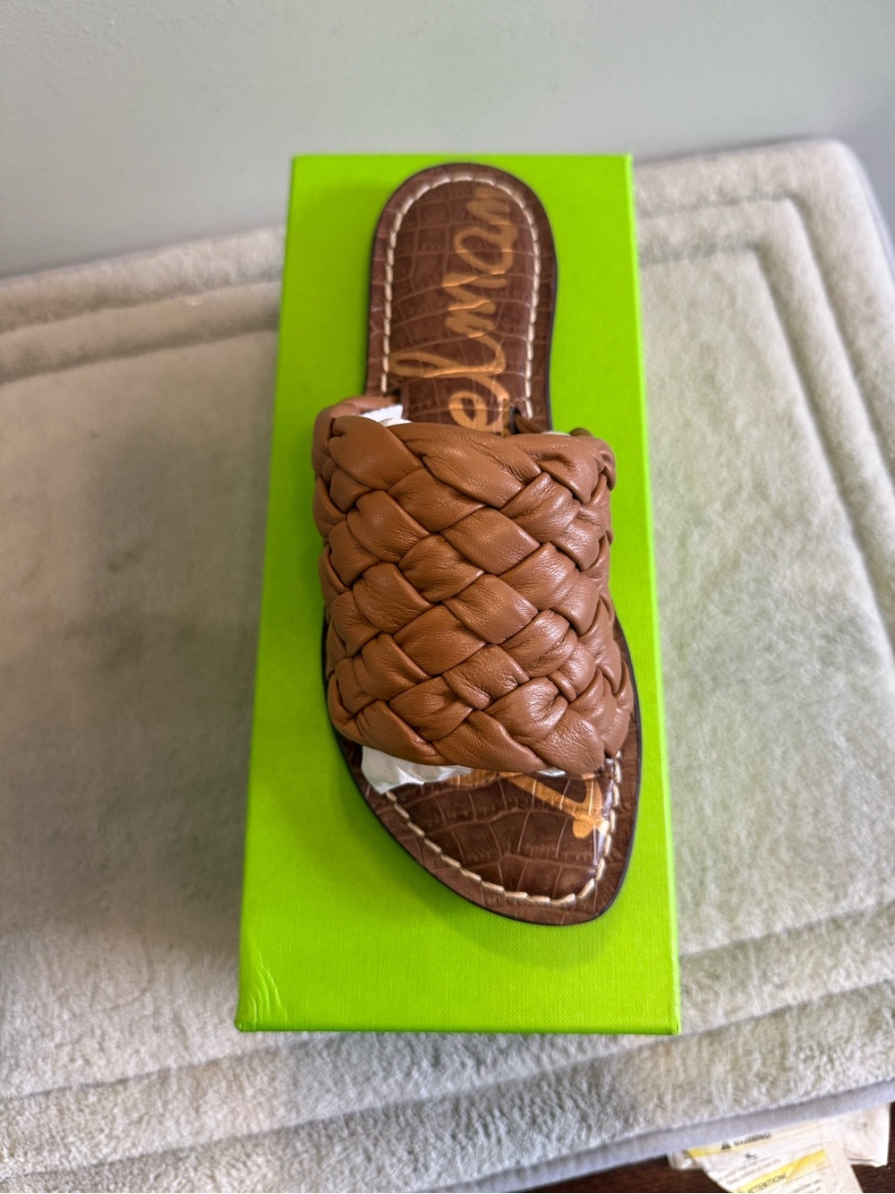 Sam Edelman Griffin Braided Slide Sandal in Brown NEW - Picture 5 of 8